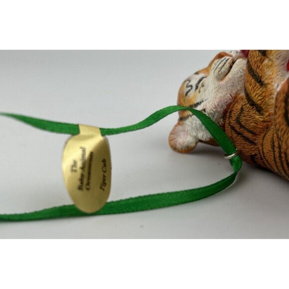 Danbury Mint The Baby Animal Christmas Ornament Tiger Cub Cookies Santa #2 - Picture 10 of 10